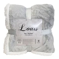 Narzuty - Koc/narzuta LOUIS szary - miniaturka - grafika 1