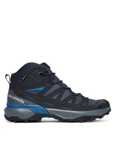 Salomon Trekkingi X Ultra 360 Mid Gore-Tex L47864800 Granatowy - Buty trekkingowe męskie - miniaturka - grafika 1
