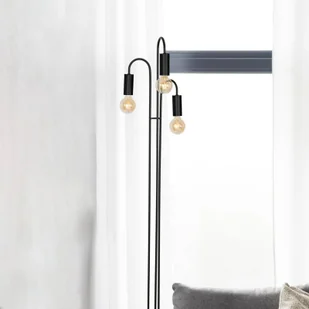 Luminex Loppe 515 lampa podłogowa stojąca 3x60W E27 czarny - Lampy stojące - miniaturka - grafika 3