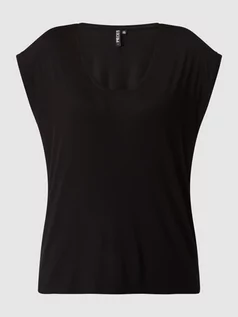 Koszulki i topy damskie - T-shirt z dodatkiem streczu model ‘Billo’ - grafika 1