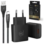 Ładowarki do telefonów - Extralink Smart Life 15W 5V 3A, USB - USB-C, 2.0m / 12W 5V 2.4A czarny - miniaturka - grafika 1