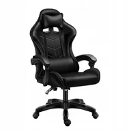 Fotele gamingowe - Fotel gamingowy GAME EXTREME ekoskóra czarny FG-010 - miniaturka - grafika 1
