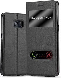 Etui ochronne Cadorabo do Samsung Galaxy S7 EDGE w kolorze czarnym etui na telefon komórkowy etui na książkę - Etui i futerały do telefonów - miniaturka - grafika 1