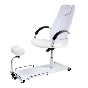DINO III Fotel do pedicure z podłokietnikami Rodzaj obicia: Skaj Basic, Podłokietnik: Drewniany - Fotele kosmetyczne - miniaturka - grafika 2