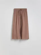 Spodnie damskie - Reserved - Spodnie z wiskozą - beżowy - miniaturka - grafika 1