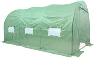 Szklarnie ogrodowe - Tunel Podwójne Drzwi 3X4,5X2 - 13,5M2 Zielony - miniaturka - grafika 1