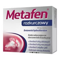 Układ pokarmowy - Metafen rozkurczowy 40mg x40 tabletek - miniaturka - grafika 1