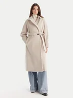 Płaszcze damskie - Marella Płaszcz wełniany English 2523016142 Szary Regular Fit - miniaturka - grafika 1