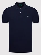 Koszulki męskie - Benetton United Colors Of Polo 3089J3179 Granatowy Regular Fit - miniaturka - grafika 1