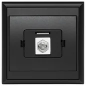 Gniazdka elektryczne - Gniazdo TV Luna typu "F" czarny mat - miniaturka - grafika 1