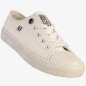Buty dla dziewczynek - Trampki Dziecięce BIG STAR Buty Sportowe Niskie Białe BB374145 Biały 32 - miniaturka - grafika 1