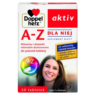 Queisser Pharma GMBH CO Doppelherz Aktiv A-Z Dla Niej witaminy i minerały dla kobiet 30 tabletek 3493761 - Witaminy i minerały - miniaturka - grafika 2