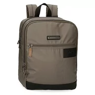 Koszulki i topy damskie - Pepe Jeans Bremen plecak na laptopa, regulowany, 13,3 cala, brązowy, 27 x 36 x 12 cm, bawełna z detalami ze sztucznej skóry 11,66 l - miniaturka - grafika 1