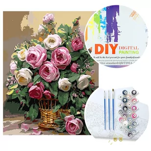 Malowanie po numerach W5661 Róże - Malowanie po numerach Malowanie po numerach W5661 Róże - Malowanie po numerach - miniaturka - grafika 1