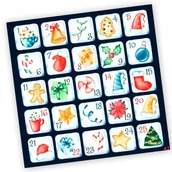 Kalendarze - NAKLEJKI ŚWIĄTECZNE ADWENTOWY KALENDARZ 42 10x10 - miniaturka - grafika 1