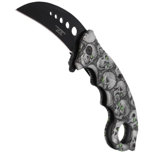 Nóż składany karambit Herbertz CJH Skulls, Black Blade (ART000137 - 572413) - Noże - miniaturka - grafika 6