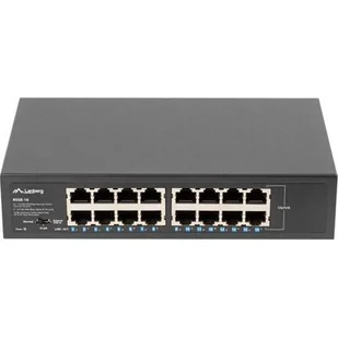 Lanberg Switch Rack 10' 19' 16 Port 1GB Gigabit - Switche - miniaturka - grafika 1