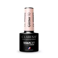 Lakiery hybrydowe - Claresa Claresa, Glitter, lakier hybrydowy 10, 5 ml - miniaturka - grafika 1