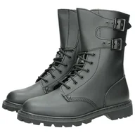 Moda i Uroda OUTLET - Mil-Tec Franz.Buty bojowe Act.Leather m. Schn, czarny, 39 eu - miniaturka - grafika 1