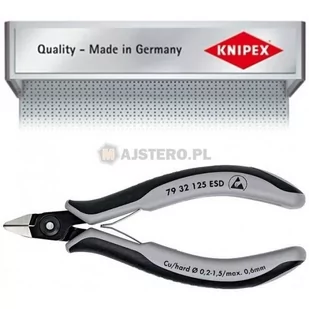 Knipex 79 02 125 ESD szczypce boczne Elektronik precyzyjnych 125 MM 79 02 125 ESD - Kombinerki i obcęgi - miniaturka - grafika 1