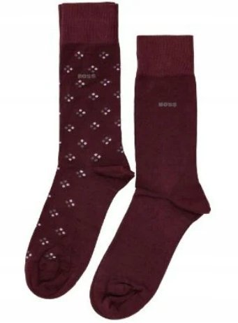 Boss 50484001, 2-pack skarpet męskich, bordowe, r.43-46