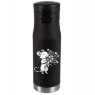 Kubki termiczne - Kubek Termiczny Personalizacja Prezent Imieniny Urodziny Srebrny MYSZKA 009 - miniaturka - grafika 1