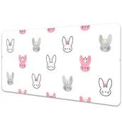 Podkładki na biurko - Podkładka na biurko Króliki w koronach 90x45 cm - miniaturka - grafika 1