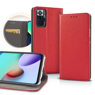 Portfele - Etui OPPO A17 Portfel z Klapką Flip Magnet czerwone - grafika 1