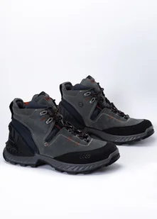 Buty outdoorowe męskie szare Ecco M EXOHIKE MID GTX - ECCO - Buty trekkingowe męskie - miniaturka - grafika 1