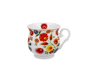 Kubek Retro 500 Ml Łowicz - Filiżanki - miniaturka - grafika 1