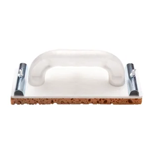 Paca szlifierska z polistyrenu z zaczepami i gąbką biała 23 x 8 cm grubość podkładu 15 mm Küssner - Narzędzia murarskie - miniaturka - grafika 1