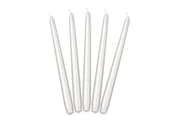 Gadżety dla niej i dla niego - PartyDeco Świeca stożkowa, metalik, perłowa, 10 sztuk - miniaturka - grafika 1