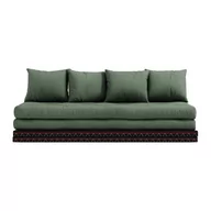 Sofy i kanapy - Sofa rozkładana Karup Design Chico Olive Green - miniaturka - grafika 1