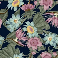 Podkładki pod mysz - PODKŁADKA POD MYSZ Z Nadrukiem 22x18 cm Kwiaty Vintage Tekst Prezent - miniaturka - grafika 1