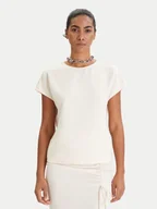 Bluzki damskie - Patrizia Pepe Bluzka 8C0848/A701-W409 Écru Regular Fit - miniaturka - grafika 1