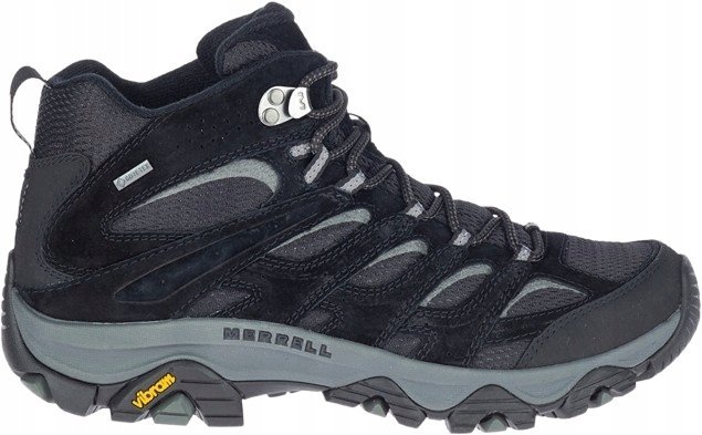 MERRELL MĘSKIE BUTY TREKKINGOWE CZARNO SZARE SKÓRA 40 JIN