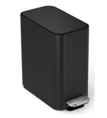 Worki na śmieci - Simplehuman Kosze - Kosz na śmieci 5 l z kieszenią na worki, czarny mat CW2101 - miniaturka - grafika 1