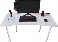 Biurka gamingowe - Zdesk CB-710W-Po/W-LH Białe 138x68 cm HUB USB - miniaturka - grafika 1