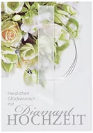 Kartki okolicznościowe i zaproszenia - Perleberg Kartka na ślub diamentowy Lifestyle - róże, z gwiazdą drucianą - 11,6 x 16,6 cm 7730001-2 - miniaturka - grafika 1