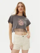 Koszulki i topy damskie - Noisy May T-Shirt Gaby 27033386 Szary Regular Fit - miniaturka - grafika 1