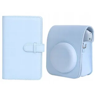 Futerał Etui Do Fuji Instax Mini 12 + Album 108x / Niebieski - Paski, szelki, uprzęże foto - miniaturka - grafika 1