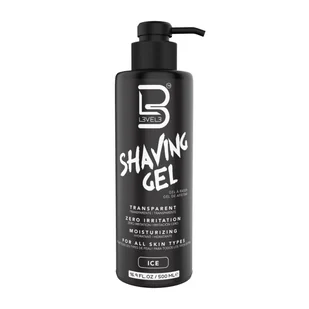 L3VEL3 Shaving Gel, żel do golenia, ice, 500ml - Kosmetyki do golenia - miniaturka - grafika 1