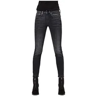 Spodnie damskie - G-STAR RAW 3301 Mid Waist Ripped Ankle Skinny dżinsy damskie, Worn in Corby Black A634-c005, 26W x 32L - miniaturka - grafika 1