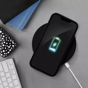 Etui futerał SILICONE do Apple iPhone 15 Pro czarny - Pozostałe akcesoria do telefonów - miniaturka - grafika 3