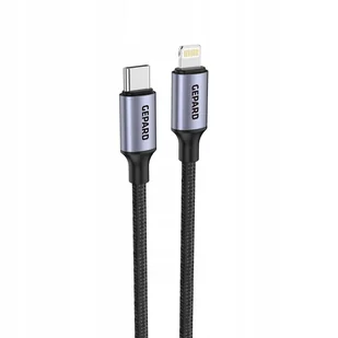KABEL GEPARD LIGHTNING DO IPHONE IPAD 1.2m SZYBKIE ŁADOWANIE PRZEWÓD 20W - Kable USB KABEL GEPARD LIGHTNING DO IPHONE IPAD 1.2m SZYBKIE ŁADOWANIE PRZEWÓD 20W - Kable USB - miniaturka - grafika 1
