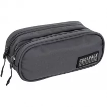 Piórnik saszetka podwójna Coolpack Clever ARMY GREY - PATIO - Piórniki - miniaturka - grafika 1