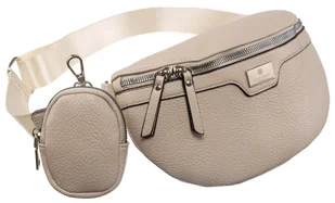 Peterson Nerka Damska Saszetka Torebka Na Ramię Crossbody Listonoszka Jasnobeżowa - Nerki - miniaturka - grafika 1
