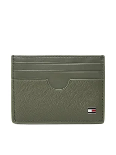 Tommy Hilfiger Etui na karty kredytowe Th Flag Cc Holder AM0AM13517 Zielony - Etui na dokumenty i karty - miniaturka - grafika 1