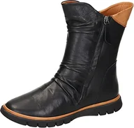 Kozaki damskie - Manitu Damskie buty 990160-21, półdługie kozaki, średni brąz, rozmiar 38 UE - miniaturka - grafika 1