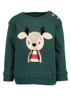 Blue Seven Bluza w kolorze ciemnozielonym - Bluzy i sweterki niemowlęce - miniaturka - grafika 1